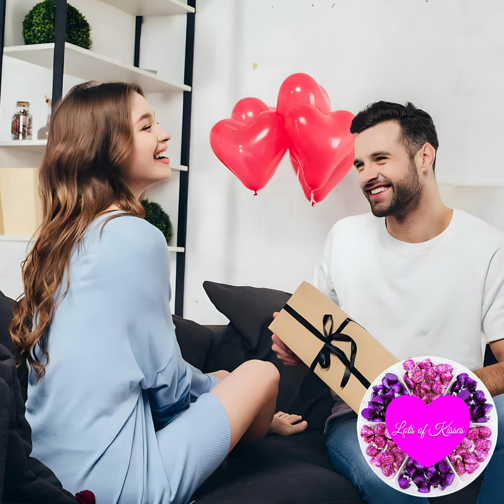 Partypom clear Valentine packaging highlighting treats for display.