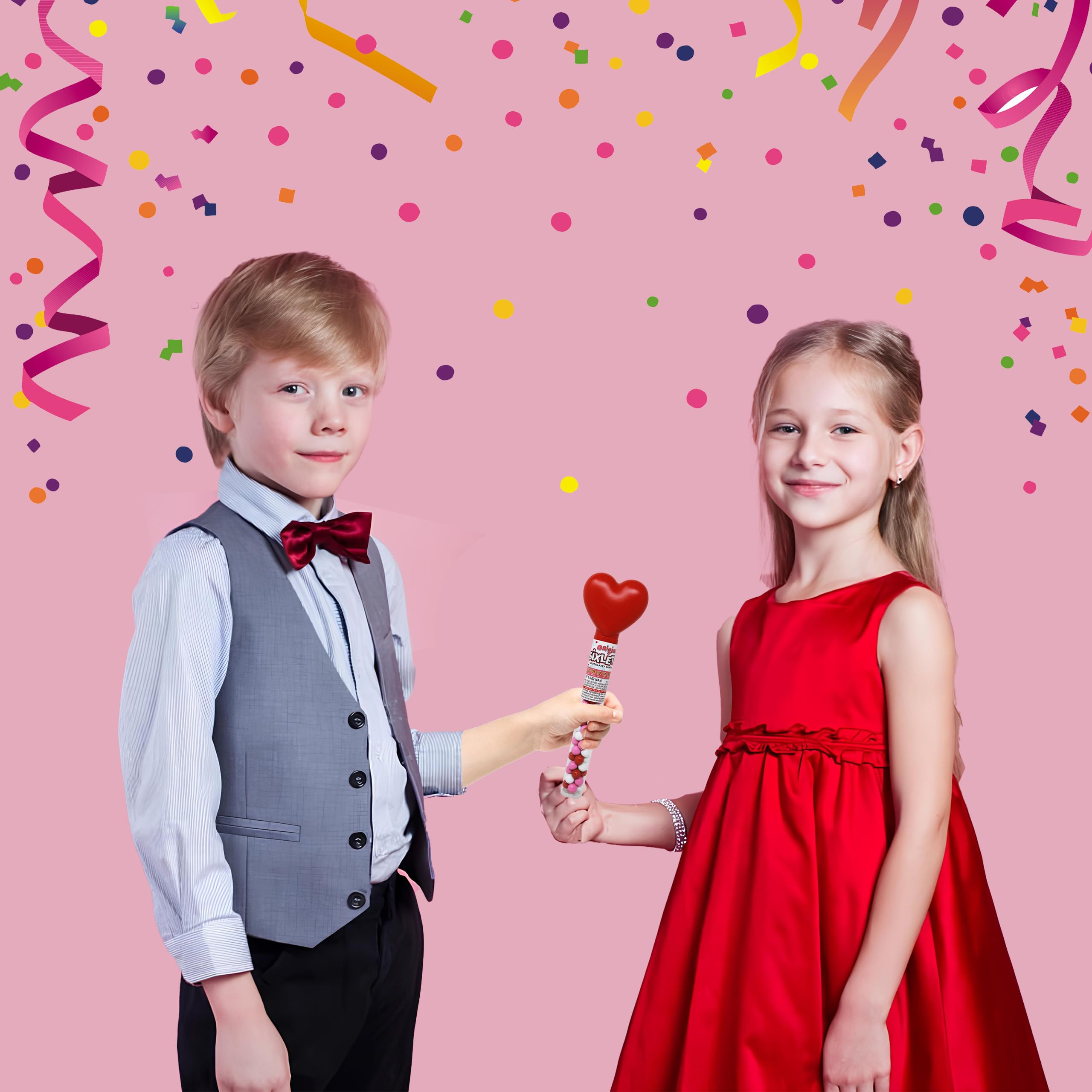 Partypom Valentines classroom exchange item shown in use