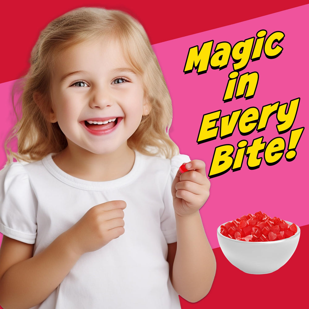 Partypom Valentines Day candy enhances gift baskets and classroom treats