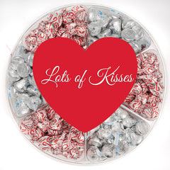 Partypom Valentines gift box with heart tray presents a ready-to-gift design.