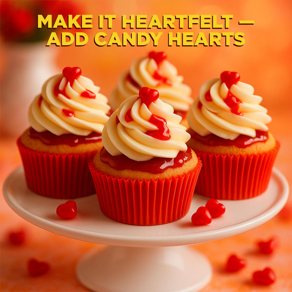 PartyWorks Cinnamon Hearts serving bowl shows a festive display idea.