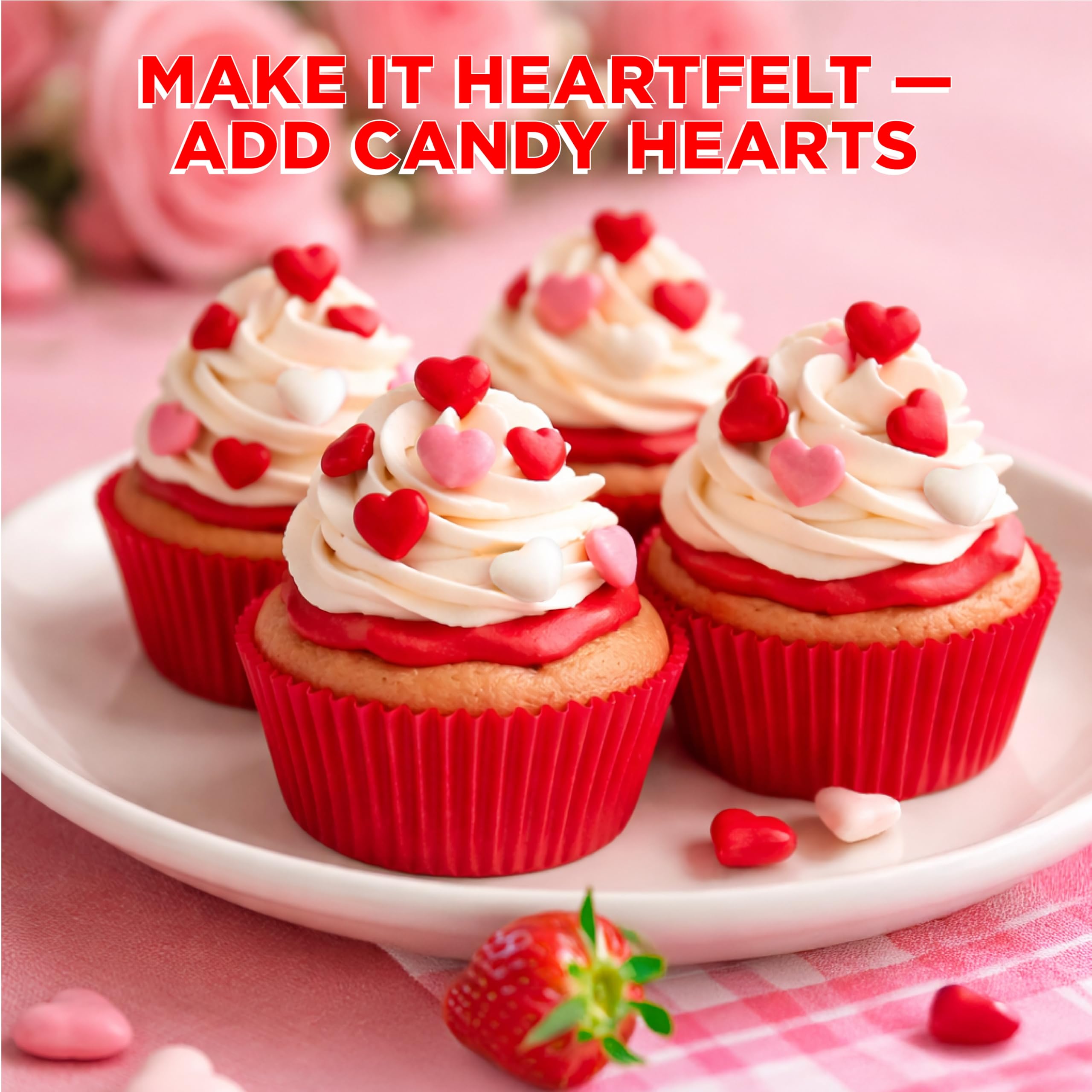Valentine treat bags featuring PartyWorks candy pouches for events