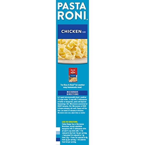 Pasta Roni Garlic Alfredo Fettuccine family dinner ready conveys convenience