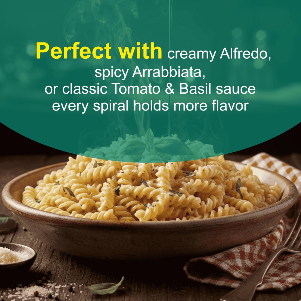 Pasta Zing Durum wheat semolina base provides sturdy bite