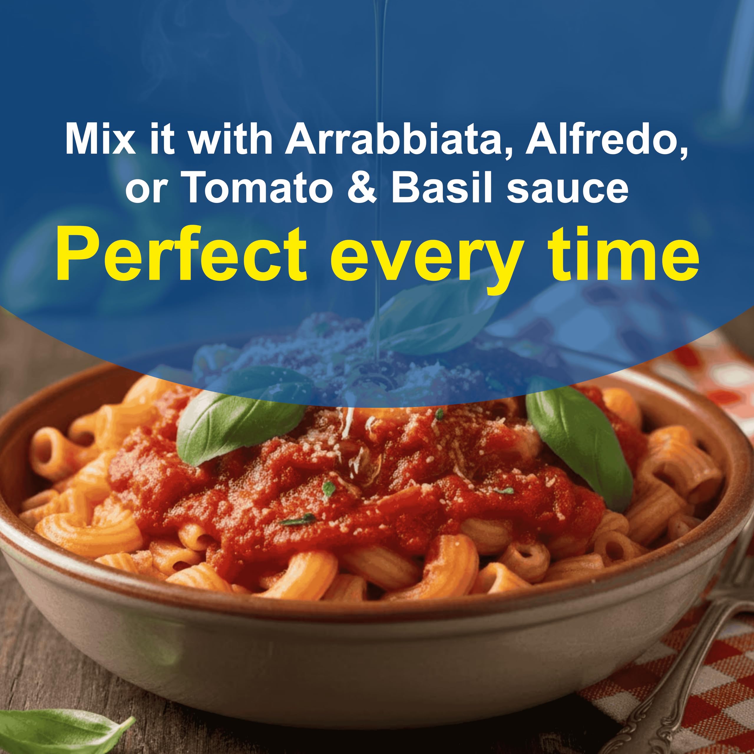 Pasta Zing Elbow Pasta box noting zero sodium and cholesterol