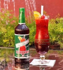 Pat O'Brien's hurricane mix glass, ideal for festive at-home gatherings.