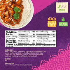 Patak's Butter Chicken simmer sauce jar highlights tomato-cream base for rich flavor.