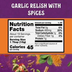 Patak's Hot Chile Pickle jar back view reveals ingredients and authenticity.