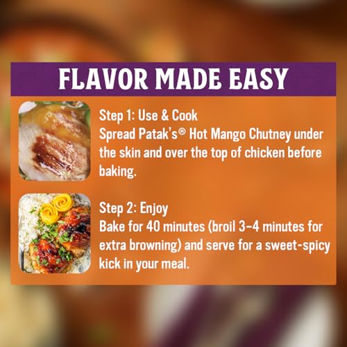 Patak’s Hot Mango Chutney dipping vegetables adds bold flavor
