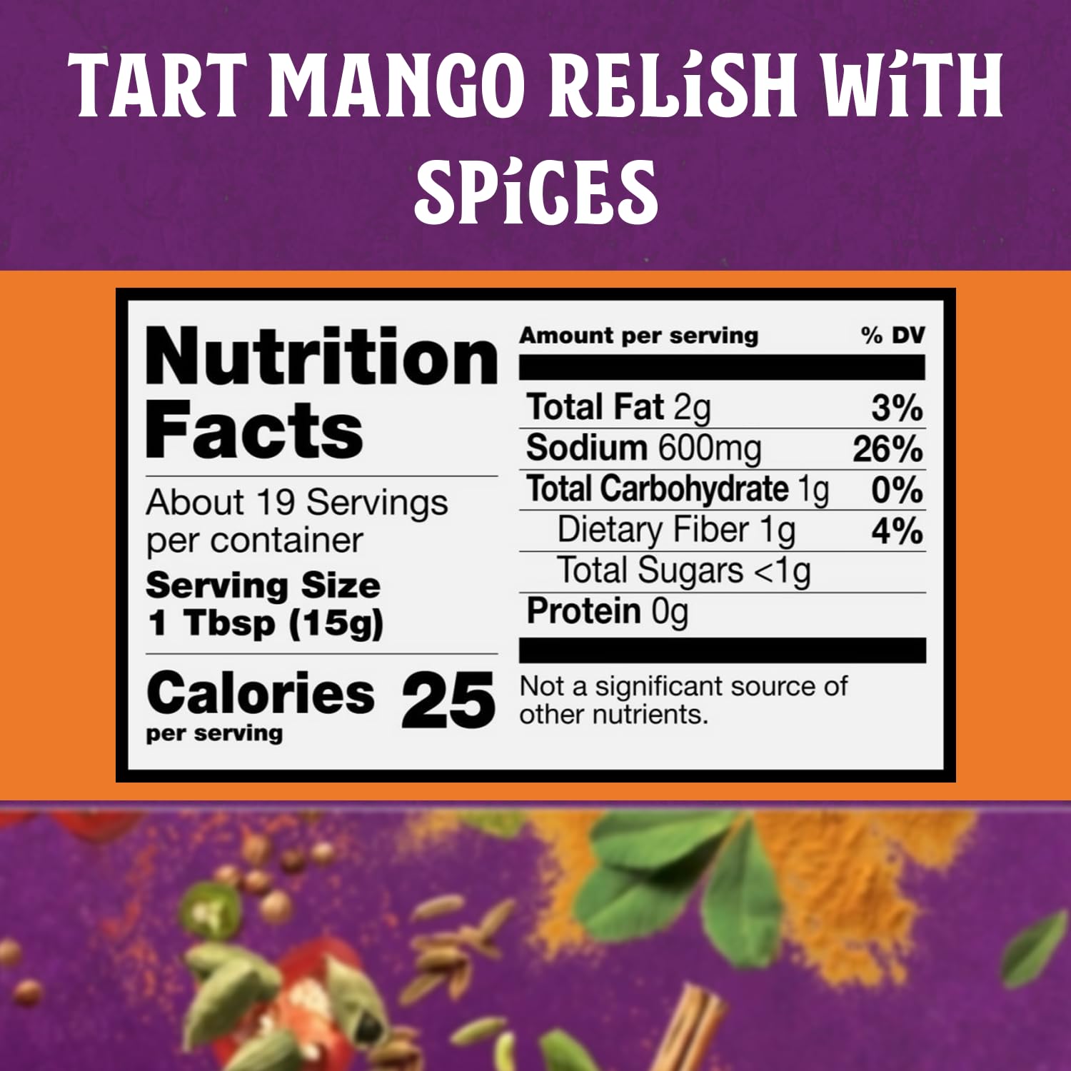 Patak's Mango Pickle ingredients feature real mango chunks and spices