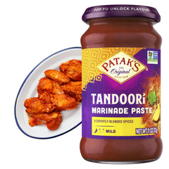 Patak’s Tandoori Marinade Paste jar front view for convenient grilling