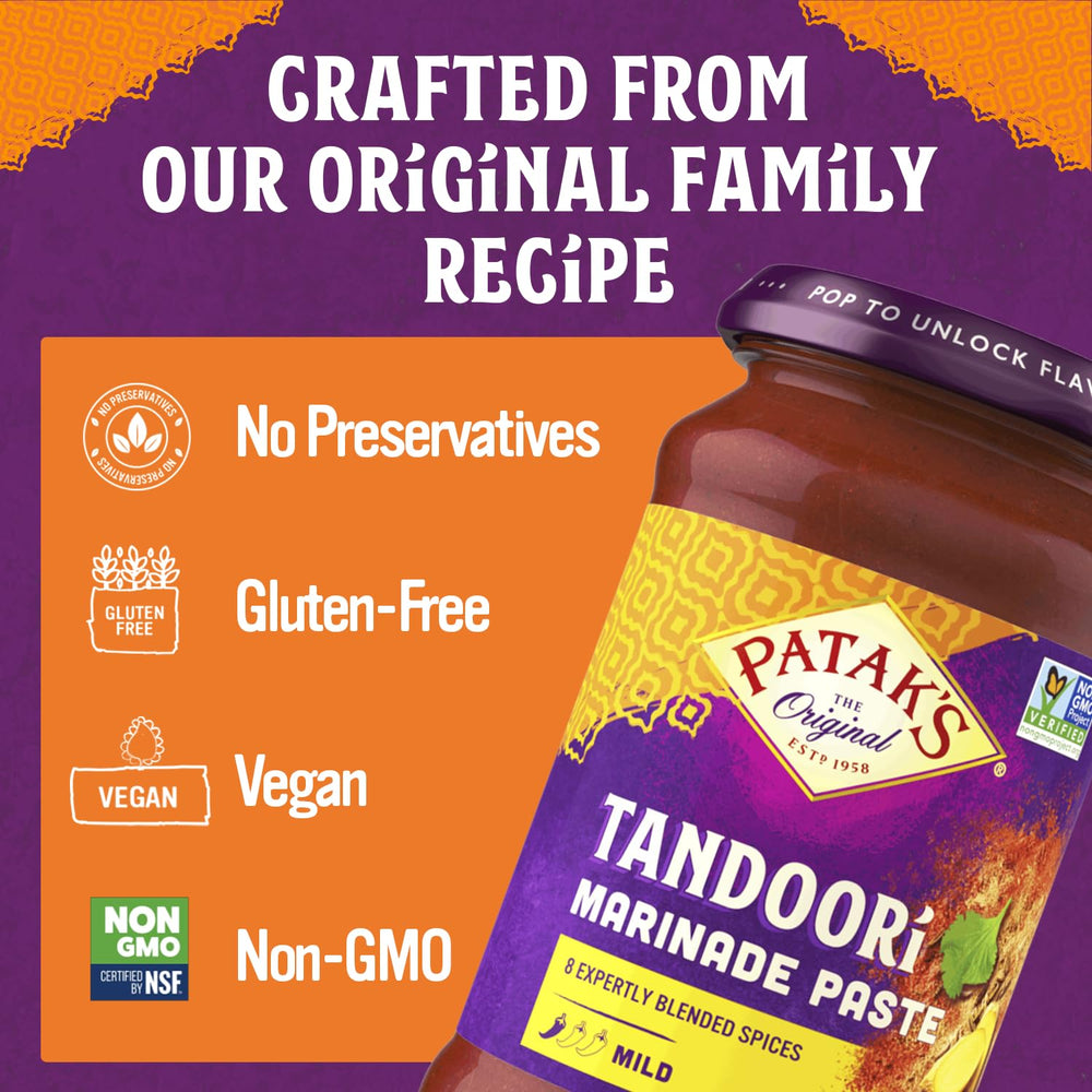 Yogurt-marinade mix with Patak’s paste for quick weeknight chicken