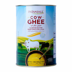 Patanjali grass-fed cow ghee bottle for versatile cooking and rich flavor