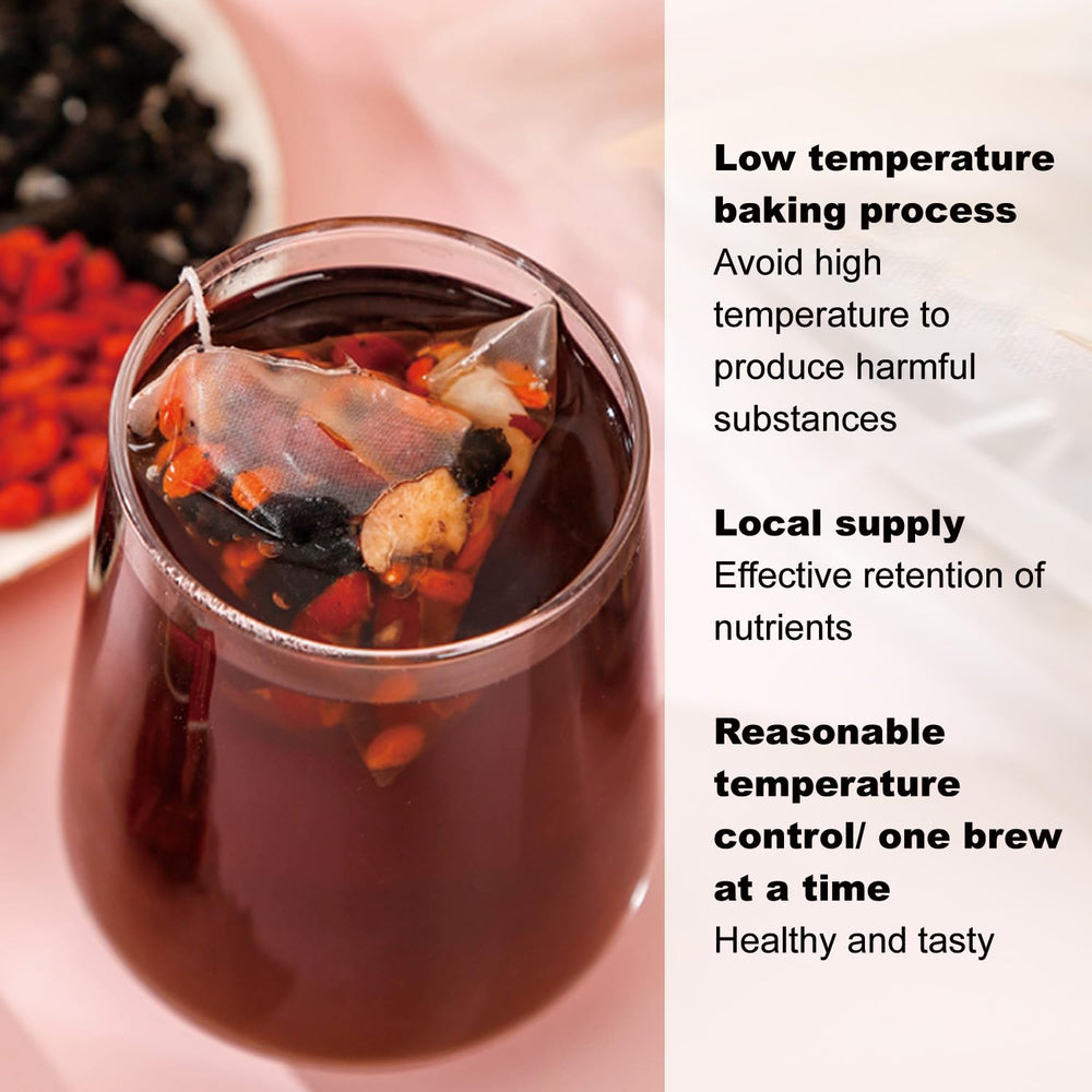 Patiosio red date goji mulberry ingredients close-up