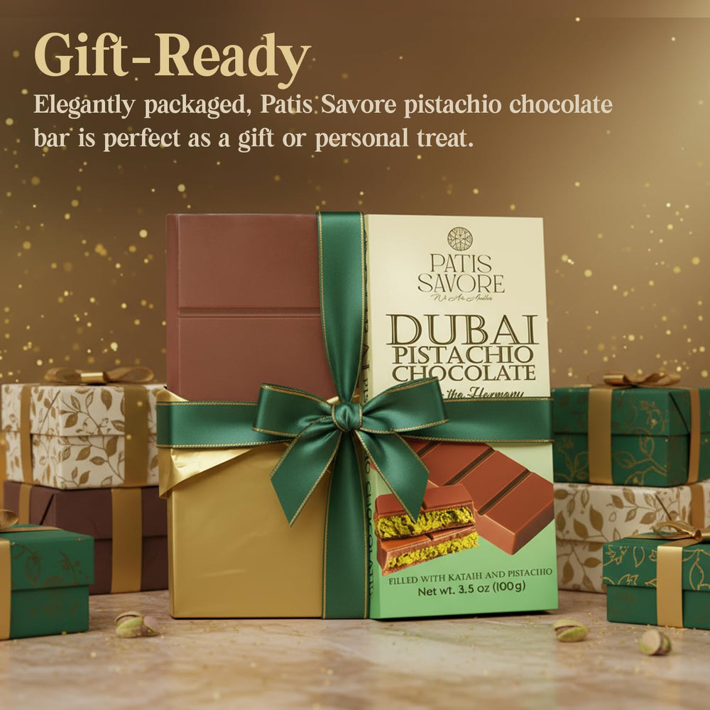 Patis Savore chocolate bar with kataifi layers delivers delicate crisp texture.