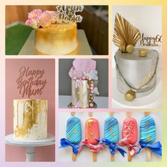 PAVADOR edible dust on cake decorating ideas and fondant accents