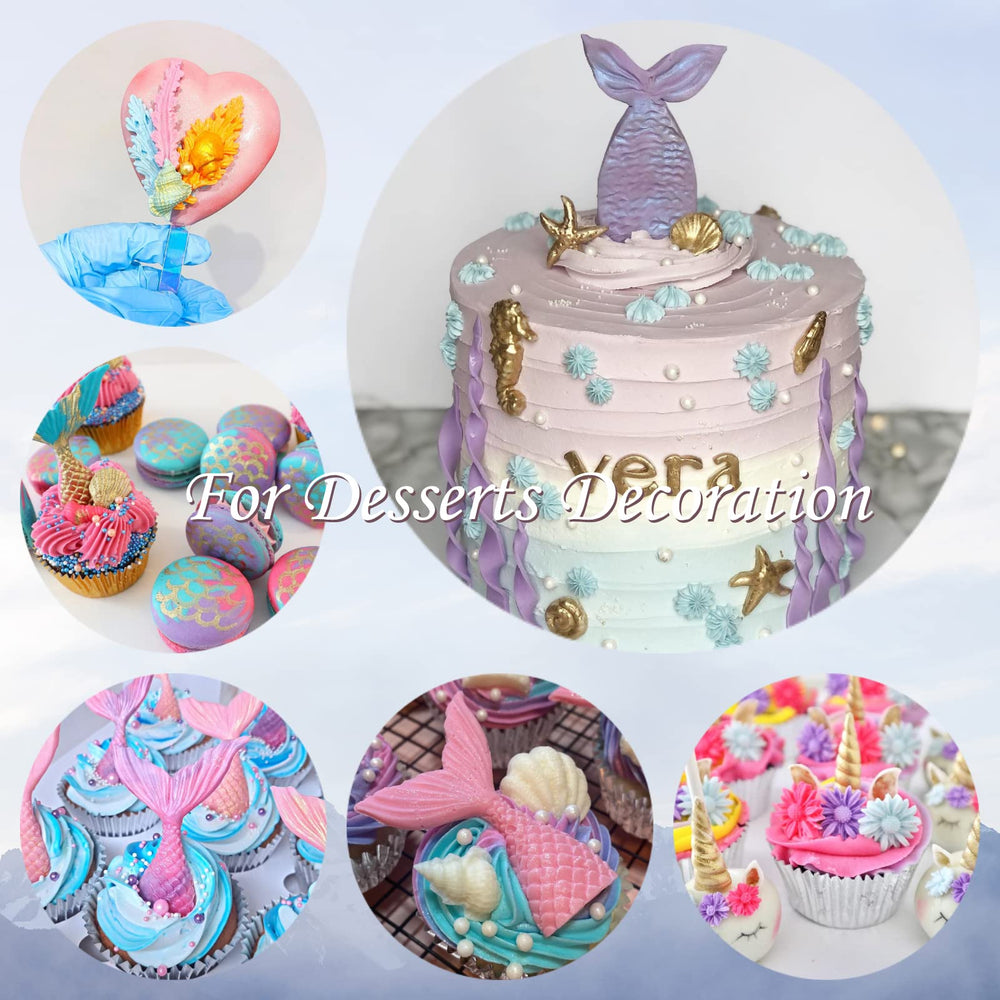 PAVADOR silver luster dust shimmer on pastries enhances presentation