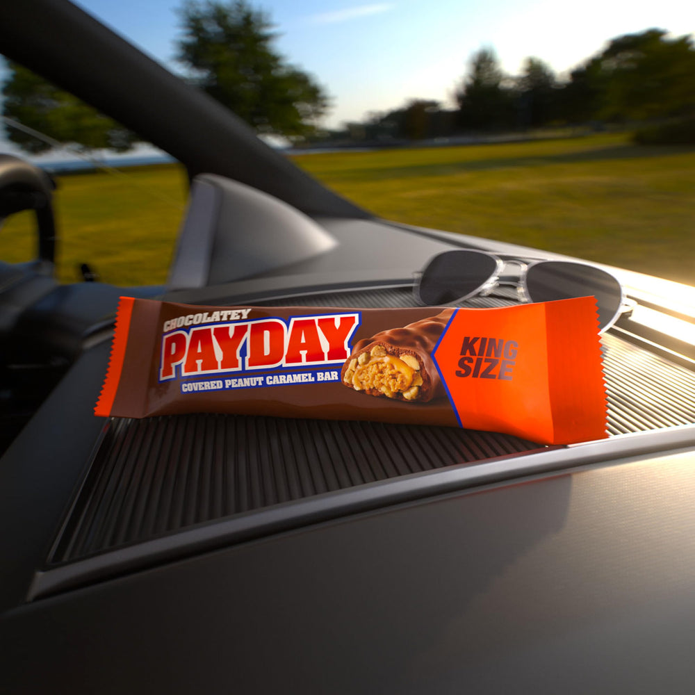 PayDay on a kitchen counter for quick at-home snacking.