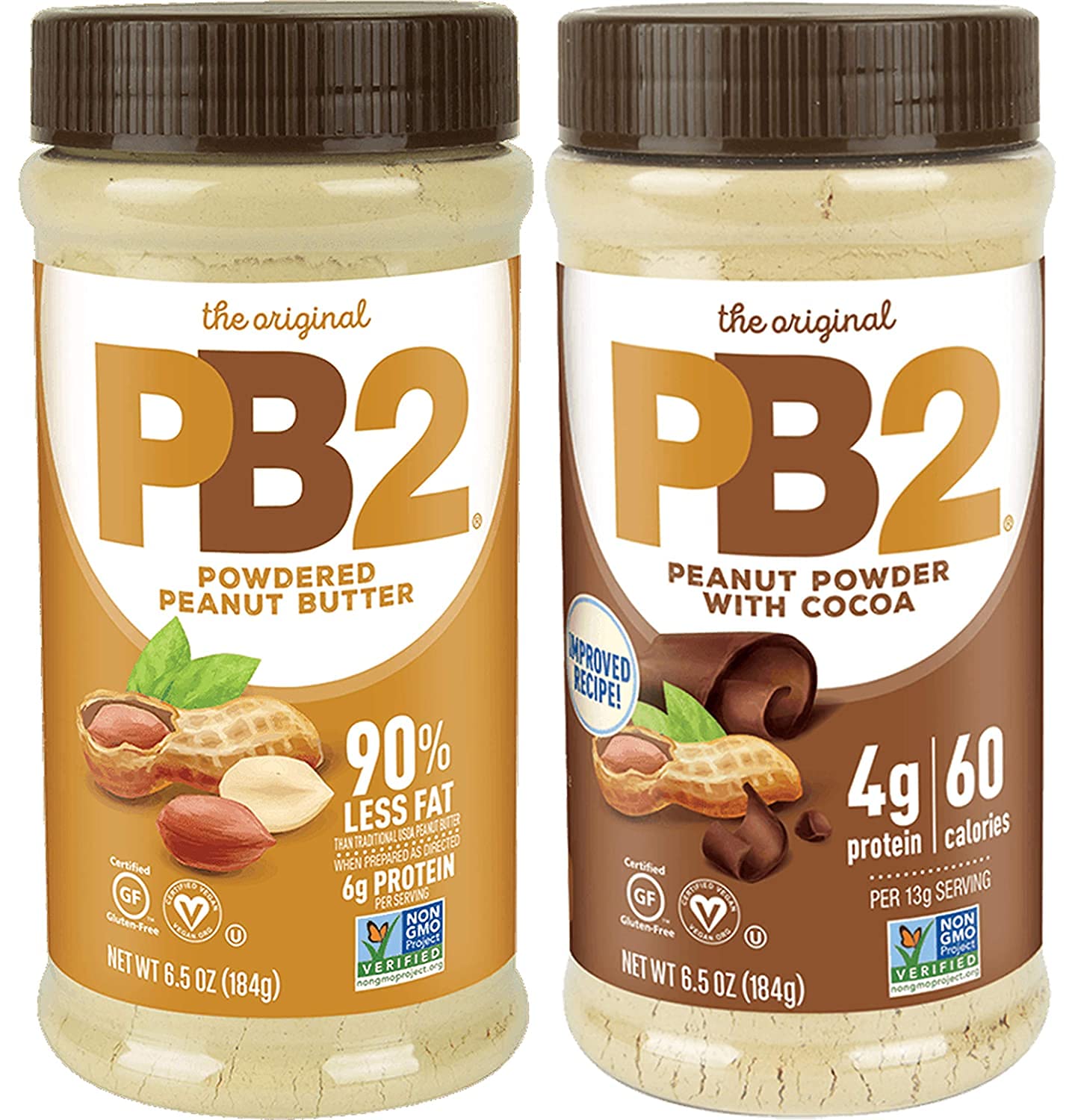 PB2 Original Powdered Peanut Butter jar for easy shake portions