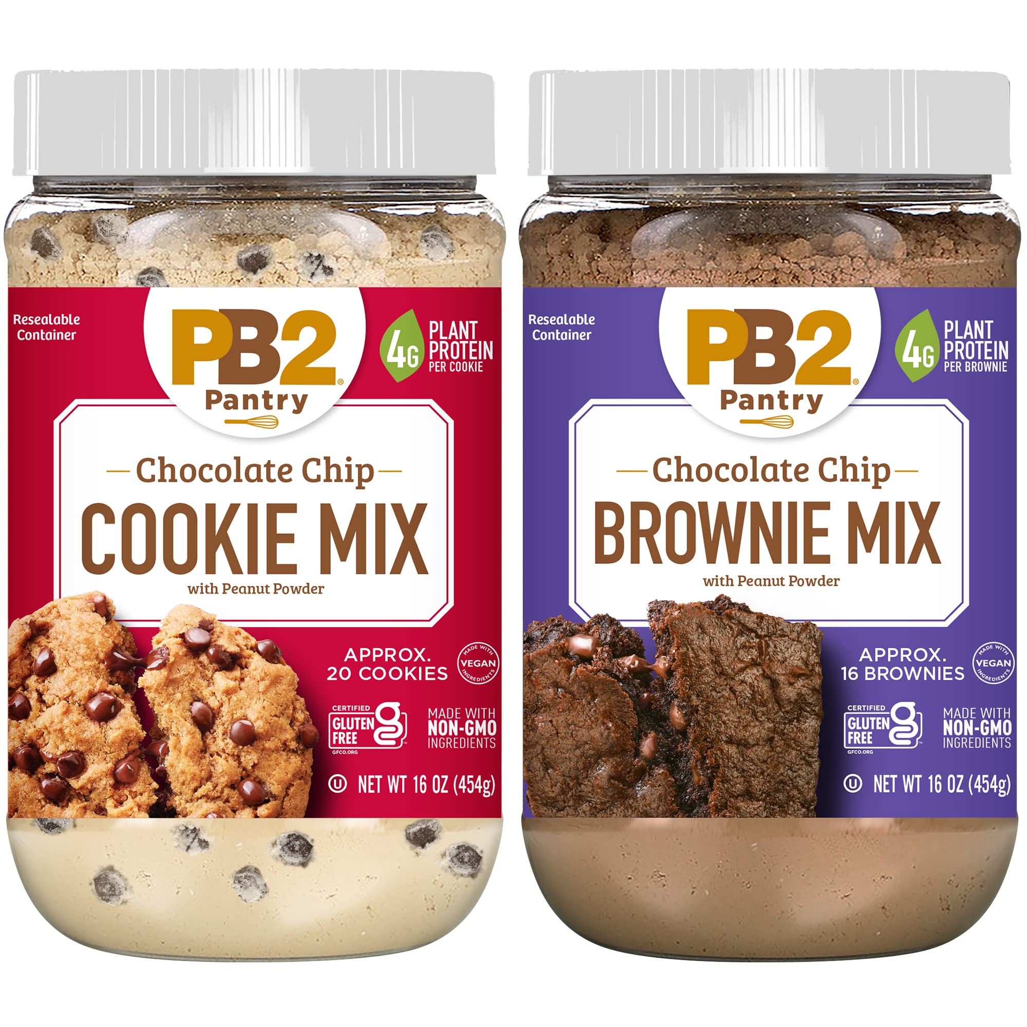 PB2 Pantry Chocolate Chip Cookie Mix jar ready to bake a protein rich treat
