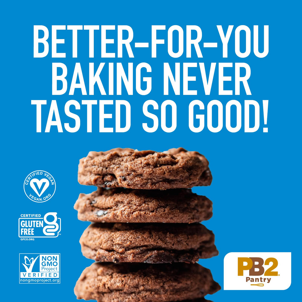Product label featuring vegan, gluten-free, non-GMO certifications in view.