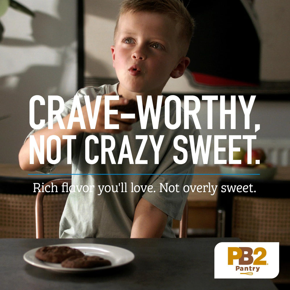 Sealed PB2 jar keeps the Double Chocolate mix fresh between bakes.
