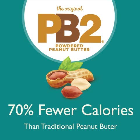 PB2 peanut butter powder dipping plate with fruit snack