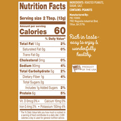 PB2 jar back view shows no additives and natural ingredients