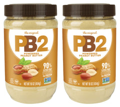 PB2 powdered peanut butter jar front view highlighting low-fat option
