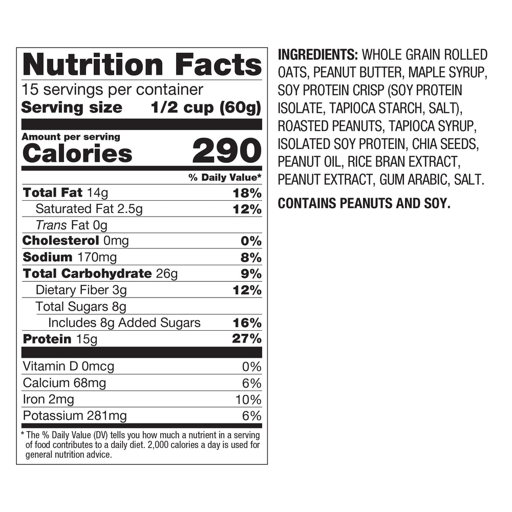 Crunchy PBfit granola bites provide plant-based protein for on-the-go fueling.