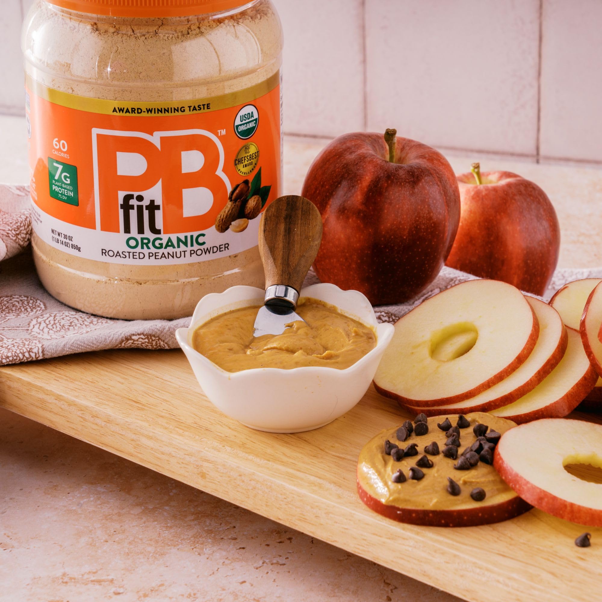PBfit Organic Peanut Butter Powder baking-batter adds flavor to baked goods