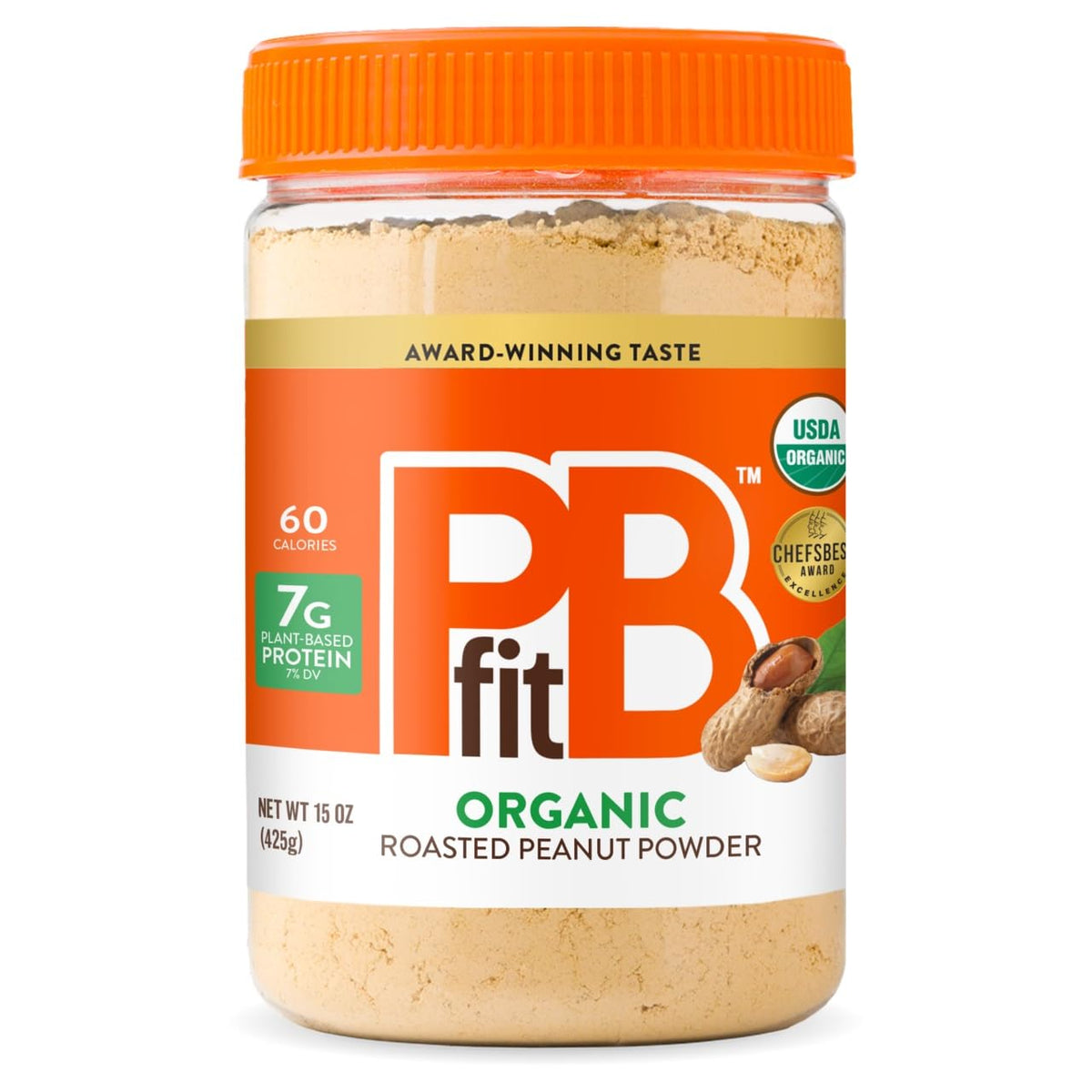 PBfit Organic Peanut Butter Powder jar ready for low-fat, flavorful spreads.
