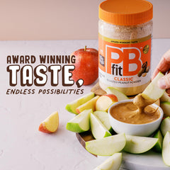 PBfit protein smoothie boost highlights added protein and low fat.