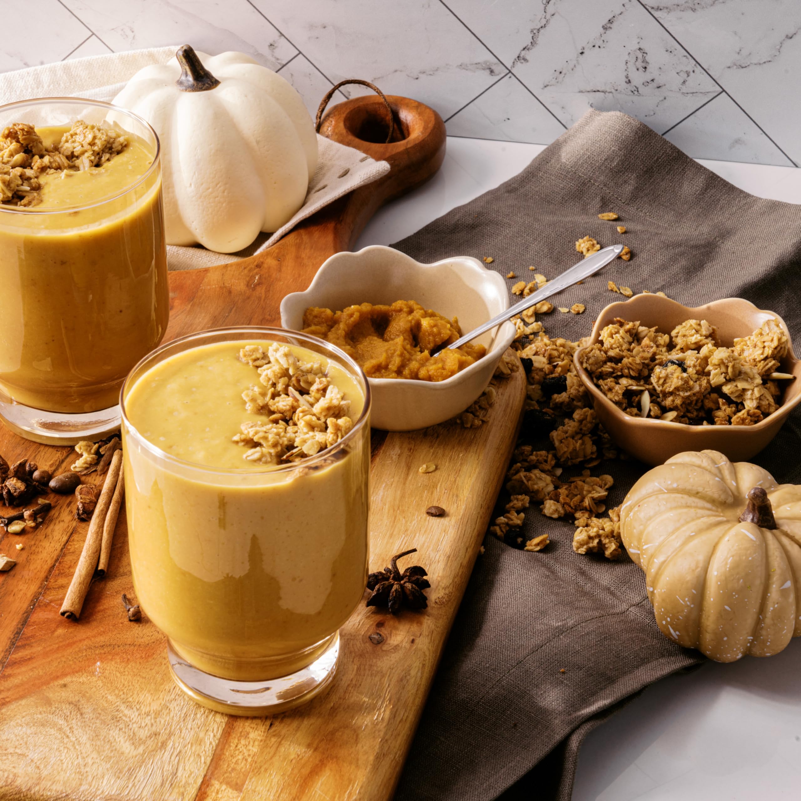 PBfit Pumpkin Spice powder folded into batter for cookies or bread.