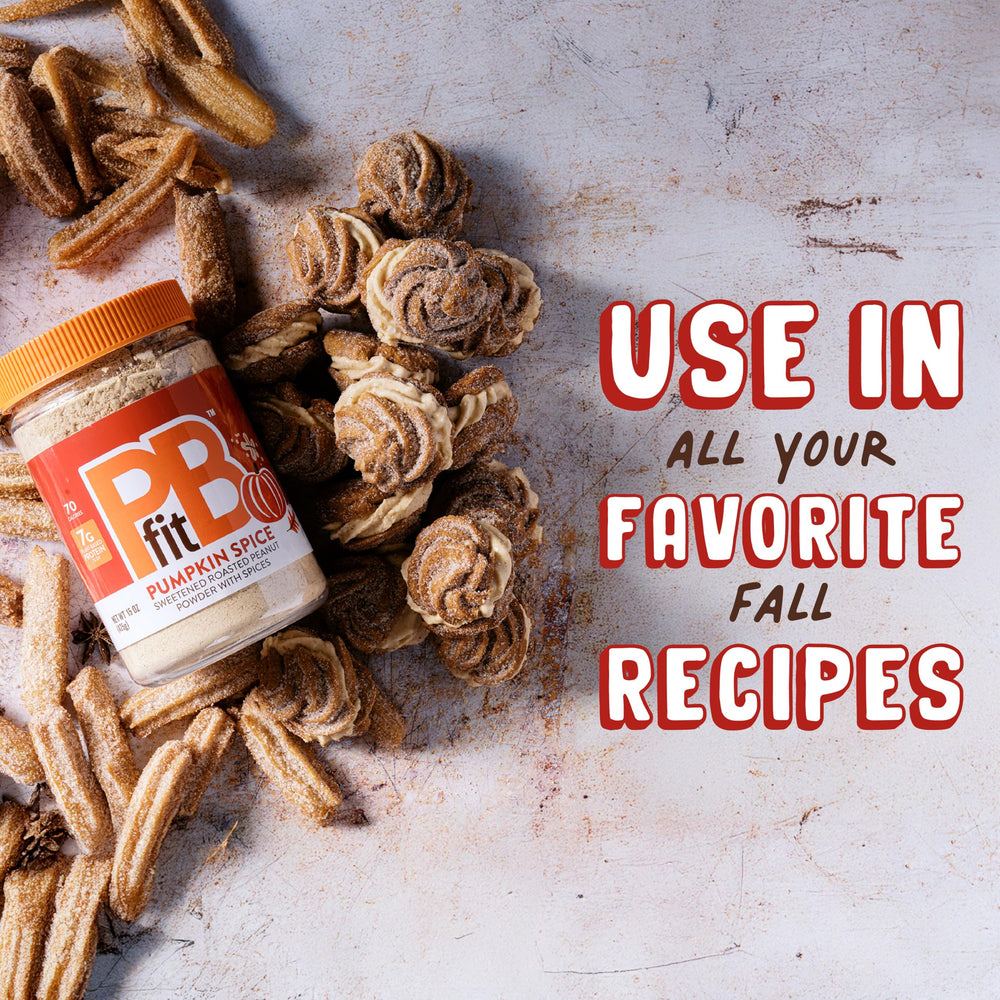 Toast topping using PBfit Pumpkin Spice powder for a tasty, guilt-free snack.