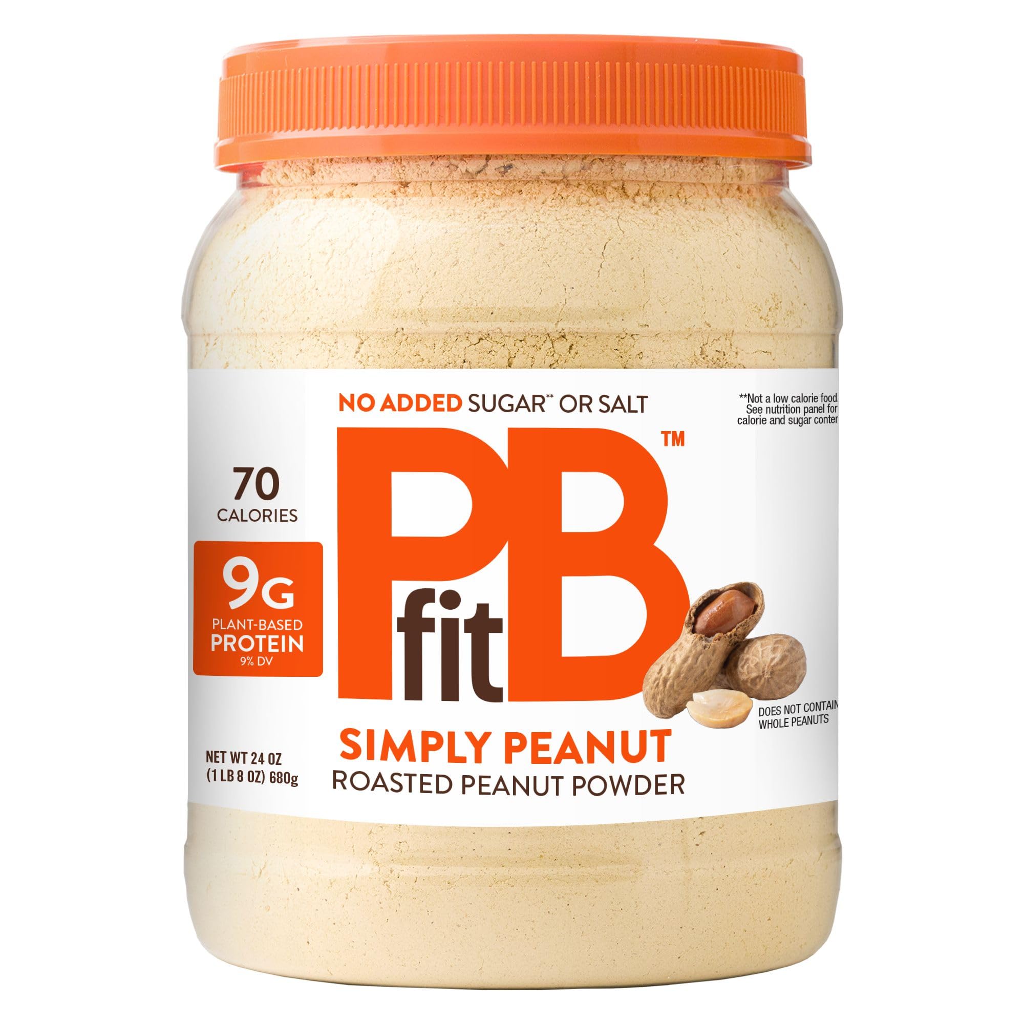 PBfit Simply Peanut Powder in a bowl showing rich flavor for smoothies