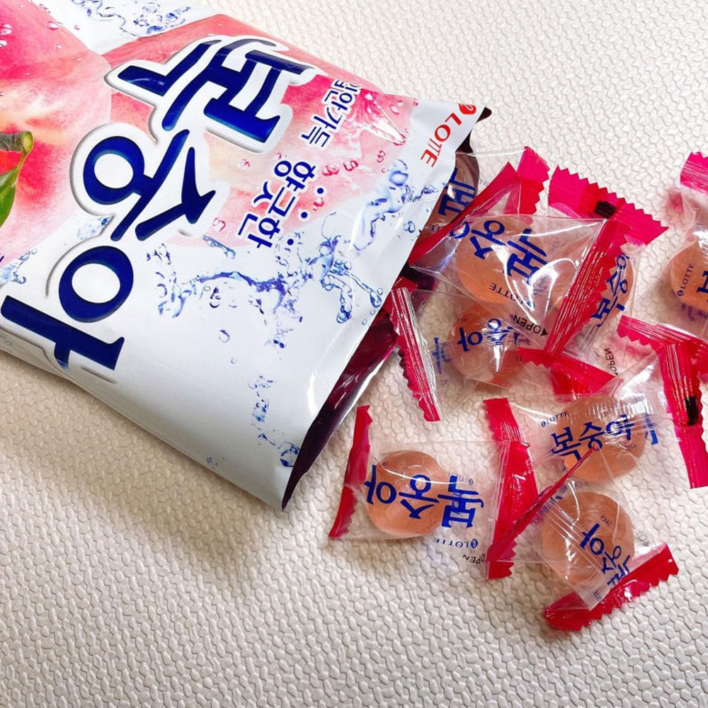 Family-friendly Peach Hard Candy snack time in a casual setting.