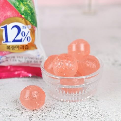 Sealed freshness: Peach Hard Candy pouch keeps flavor from pouch to palate.