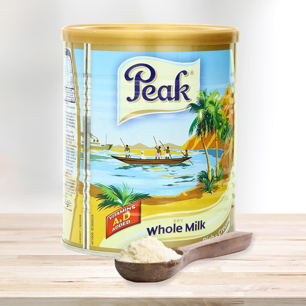 Peak milk powder serves as a smooth coffee whitener.