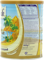Peak Whole Milk Powder back label highlighting vitamins A and D for daily nutrition
