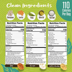 PeaKaPop White Cheddar bag, protein-rich vegan crunch