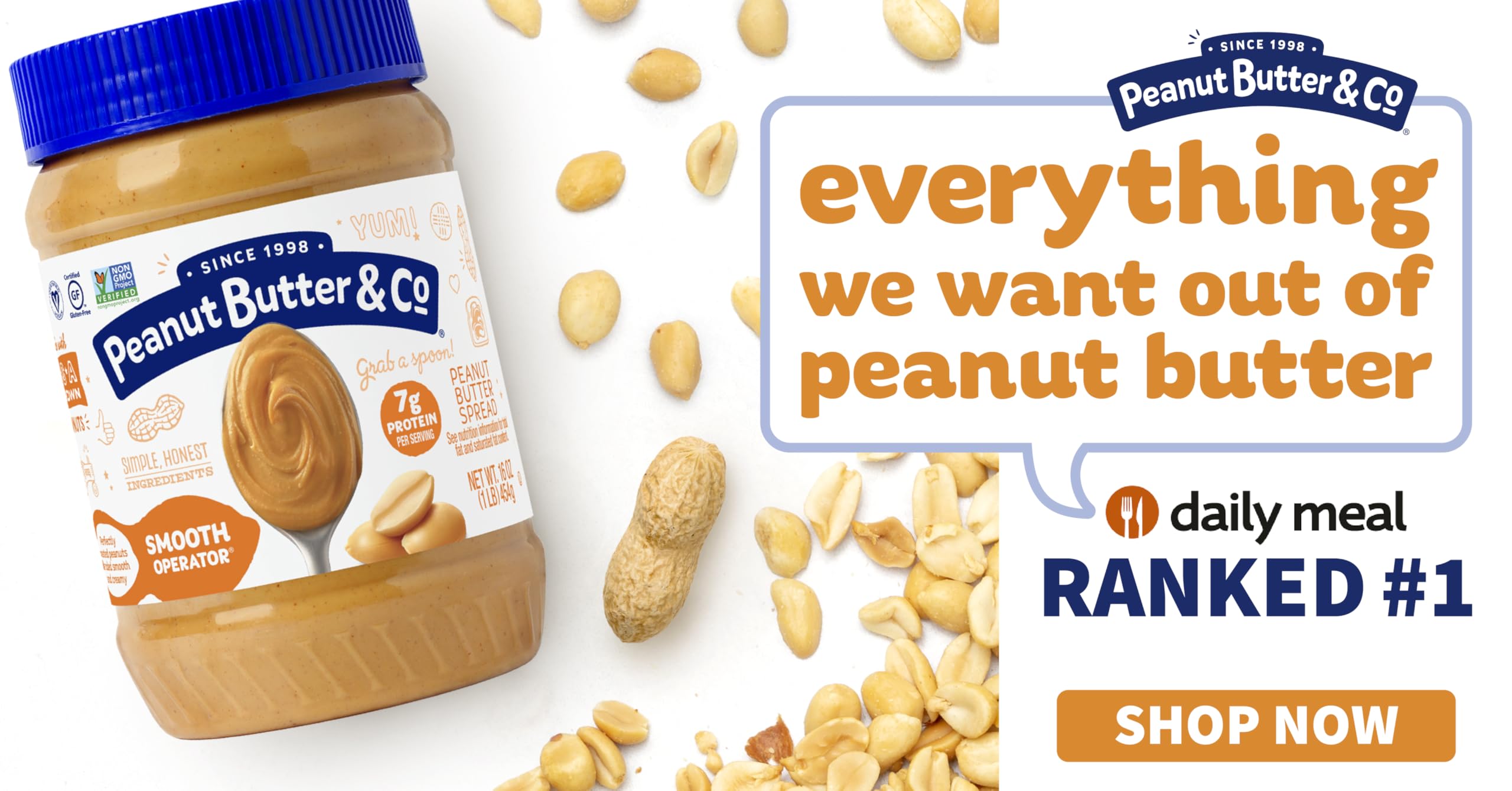 Pantry-ready Smooth Operator with simple ingredients in bulk.