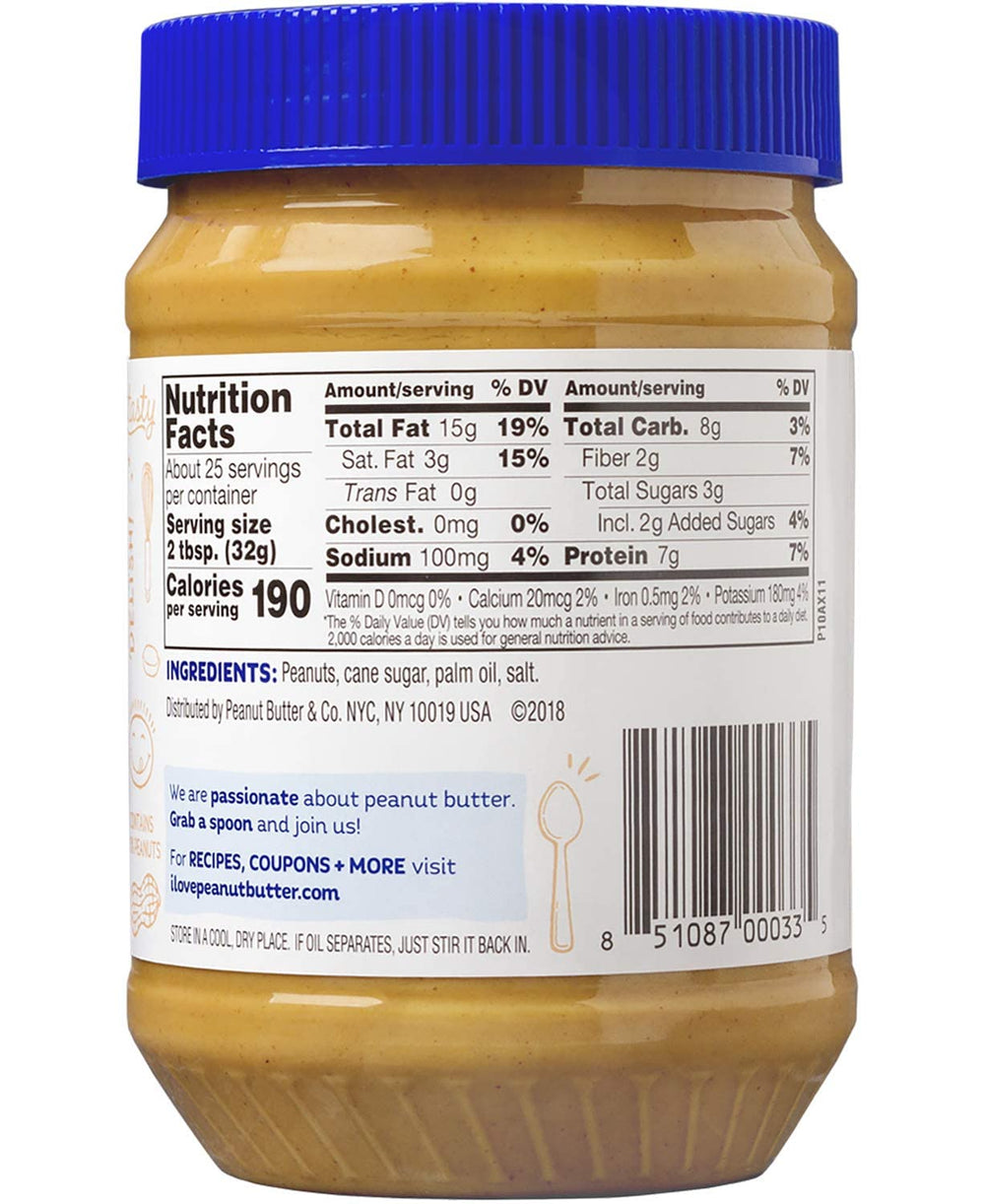 Peanut Butter & Co Smooth Operator on toast, creamy breakfast spread.