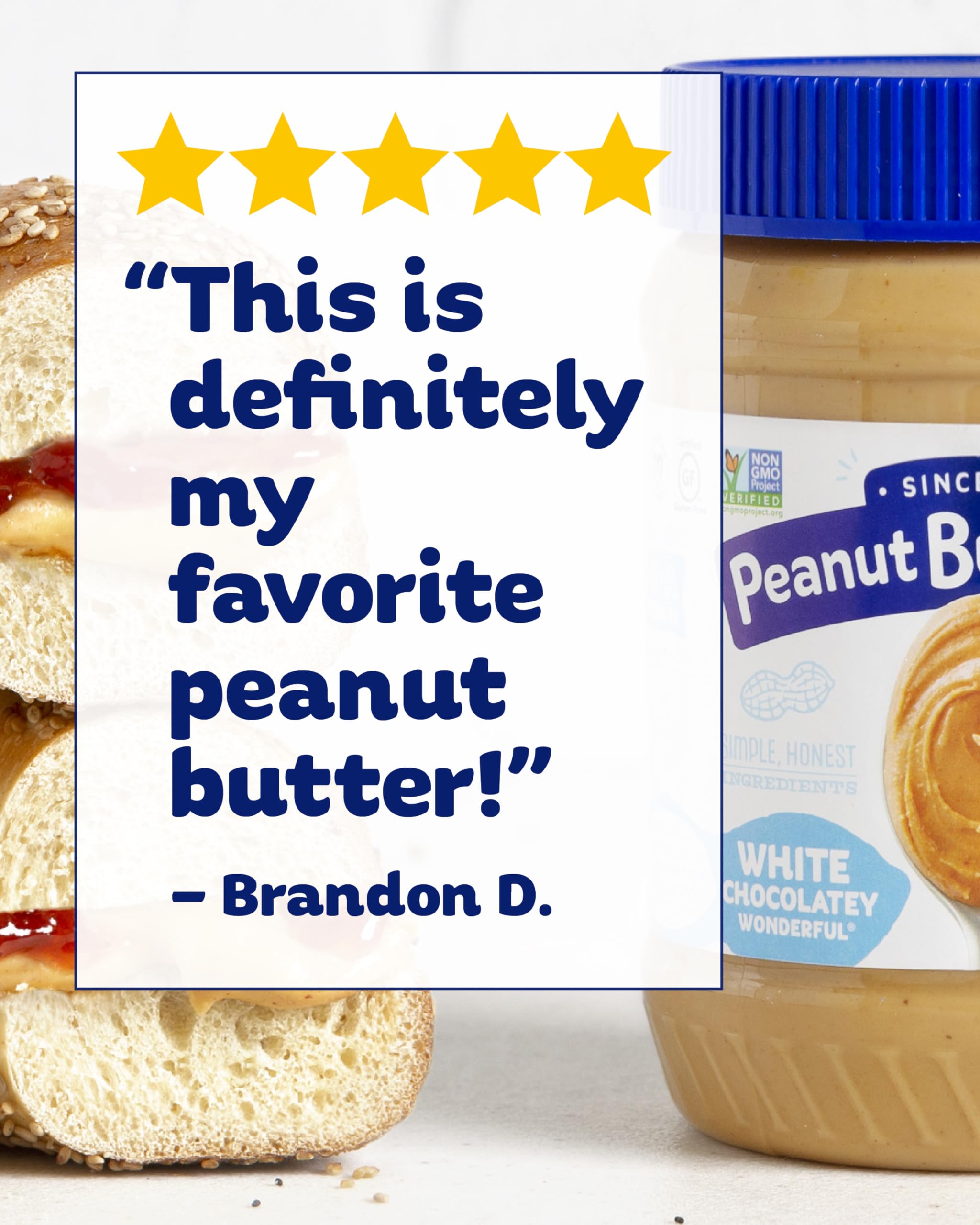 Peanut Butter & Co. White Chocolatey Wonderful stirred into oatmeal for creaminess.