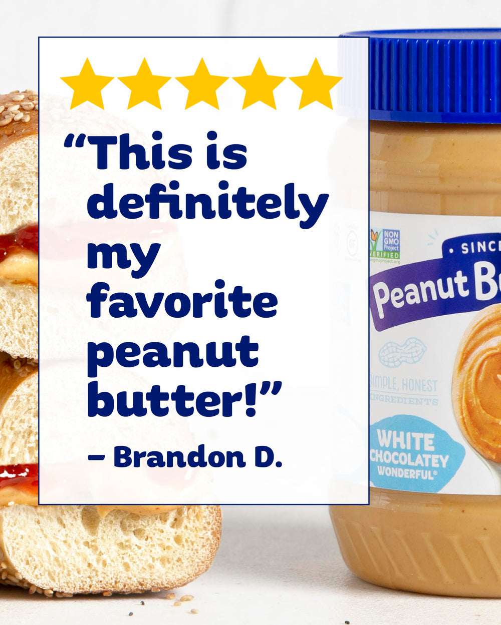 Peanut Butter & Co. White Chocolatey Wonderful stirred into oatmeal for creaminess.