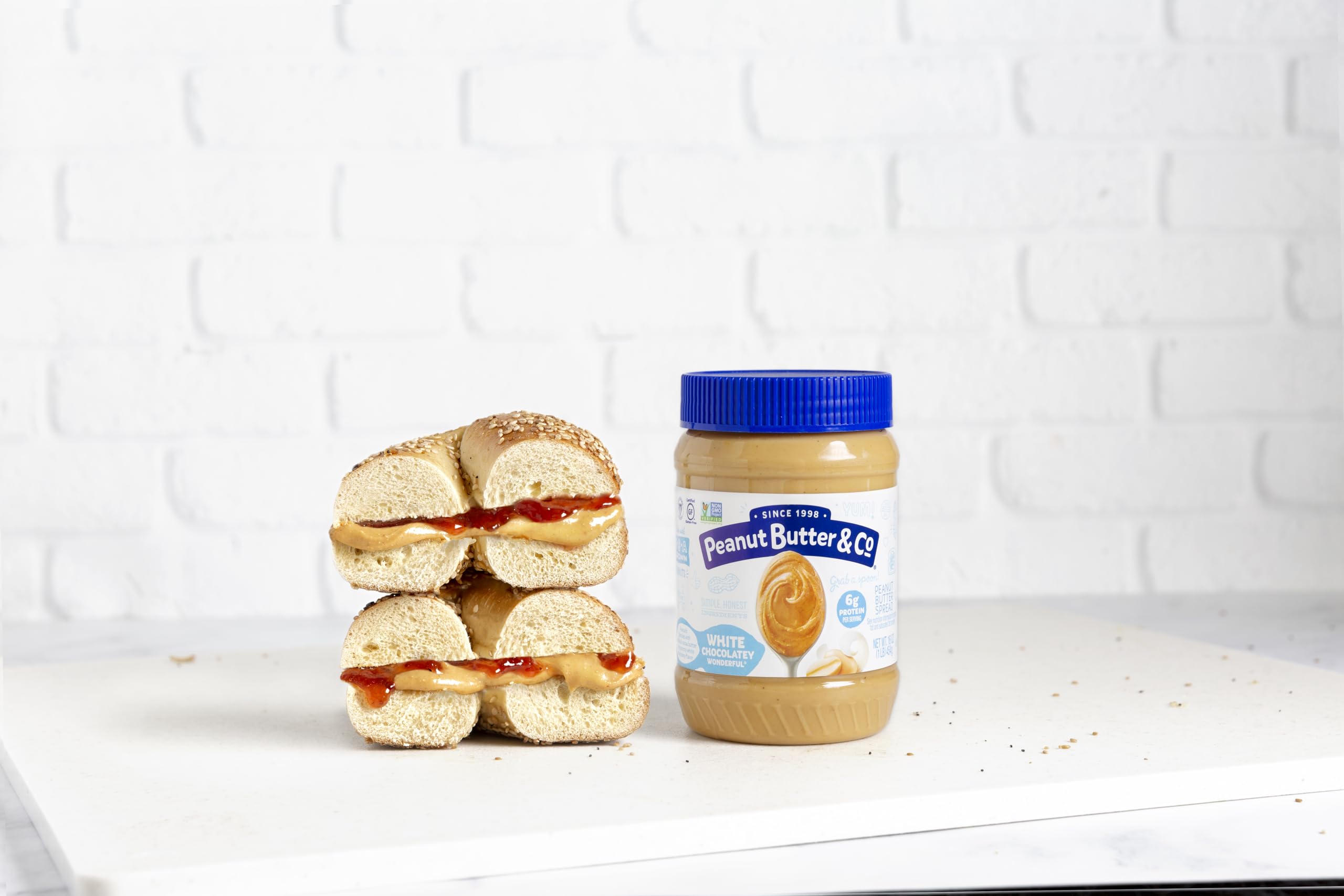 Peanut Butter & Co. White Chocolatey Wonderful smoothie mix-in for extra richness.