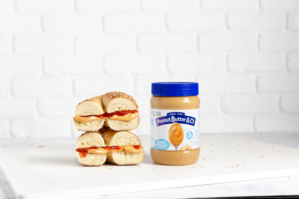 Peanut Butter & Co. White Chocolatey Wonderful smoothie mix-in for extra richness.