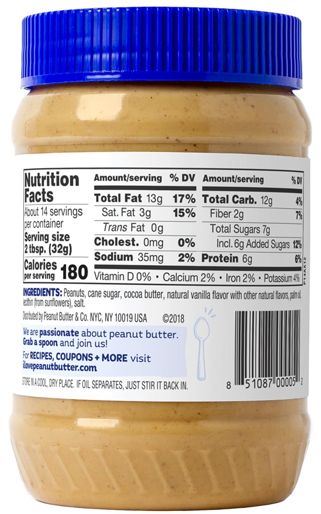 Peanut Butter & Co. White Chocolatey Wonderful on toast, dessert-like flavor.