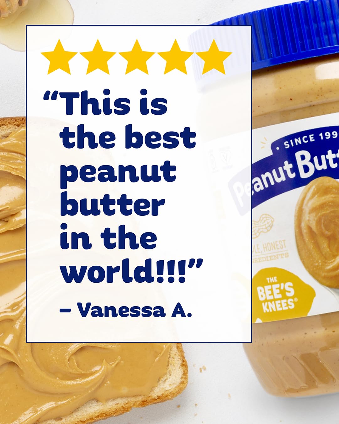 Yogurt parfait swirl with The Bee’s Knees honey peanut butter.