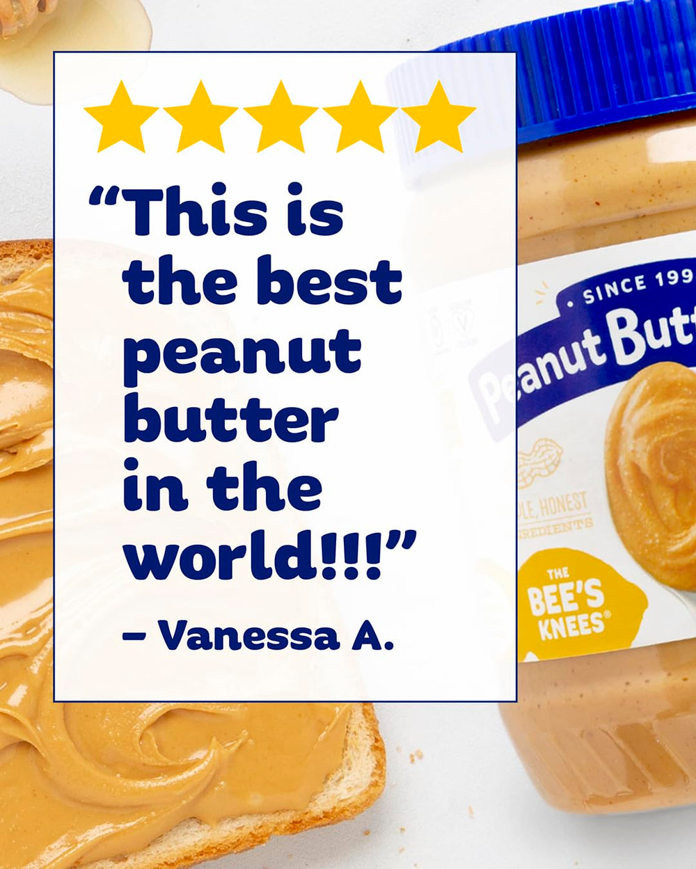 Yogurt parfait swirl with The Bee’s Knees honey peanut butter.